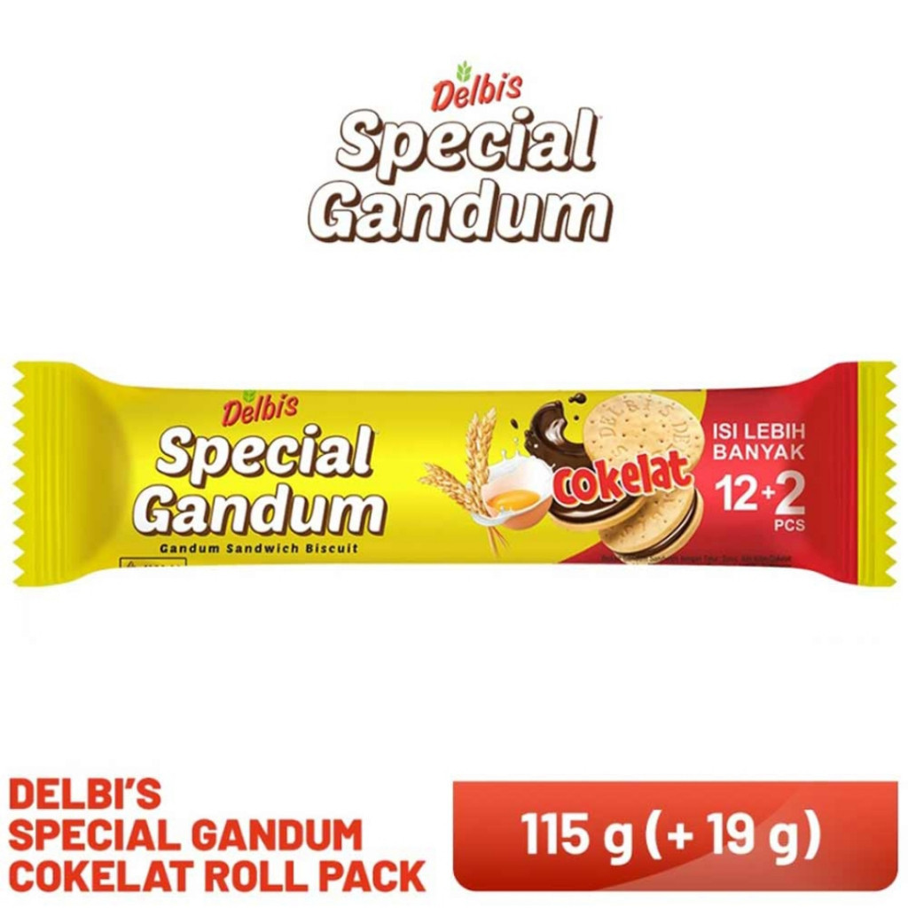 

Delbis special gandum sandwich coklat 115 gr