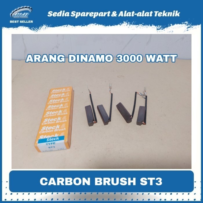ARANG DINAMO 3000 WATT CARBON BRUSH ELEKTRO MOTOR ST-3 MERK SRUCK