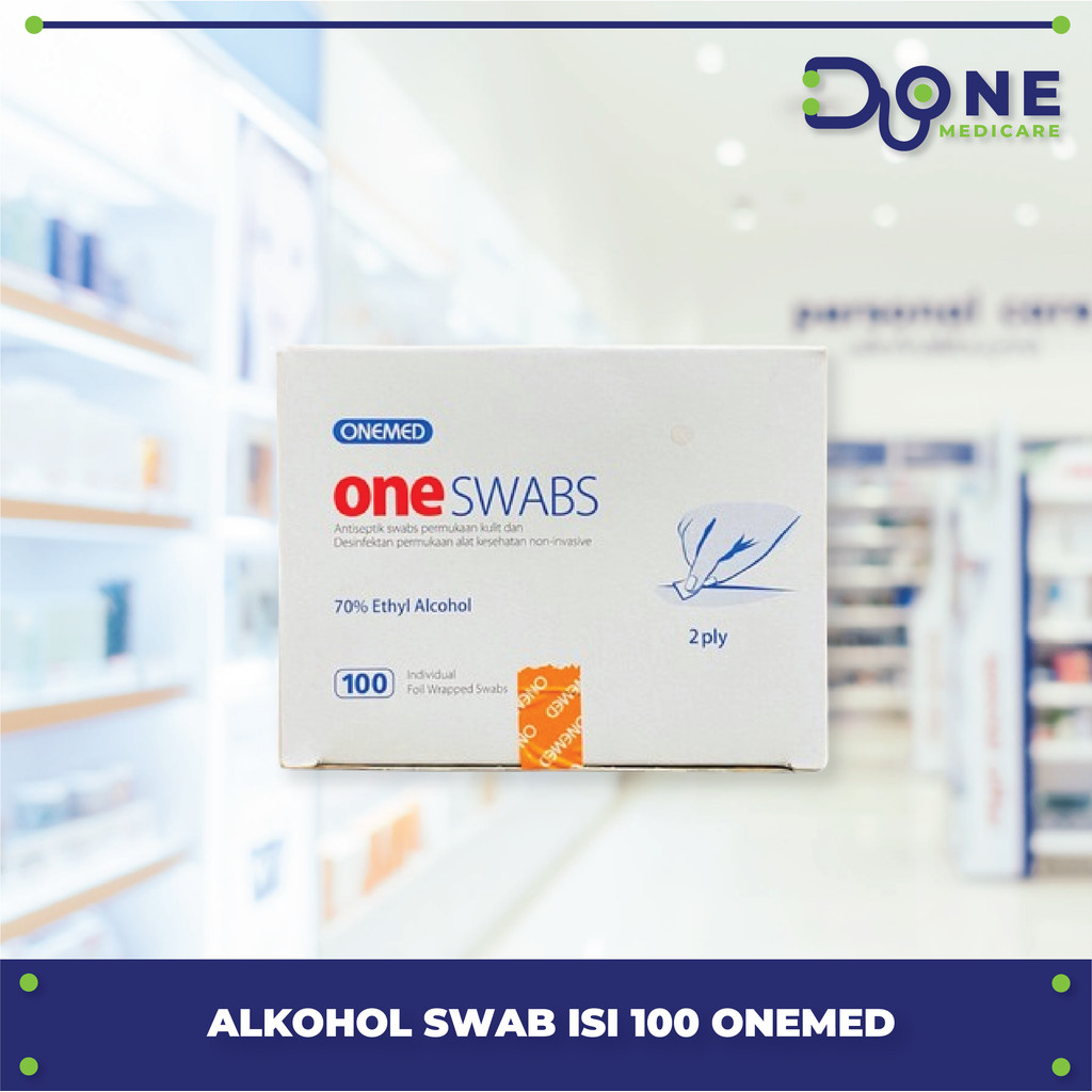 Alkohol Swab Onemed/One Swab/Tisu Alkohol Onemed