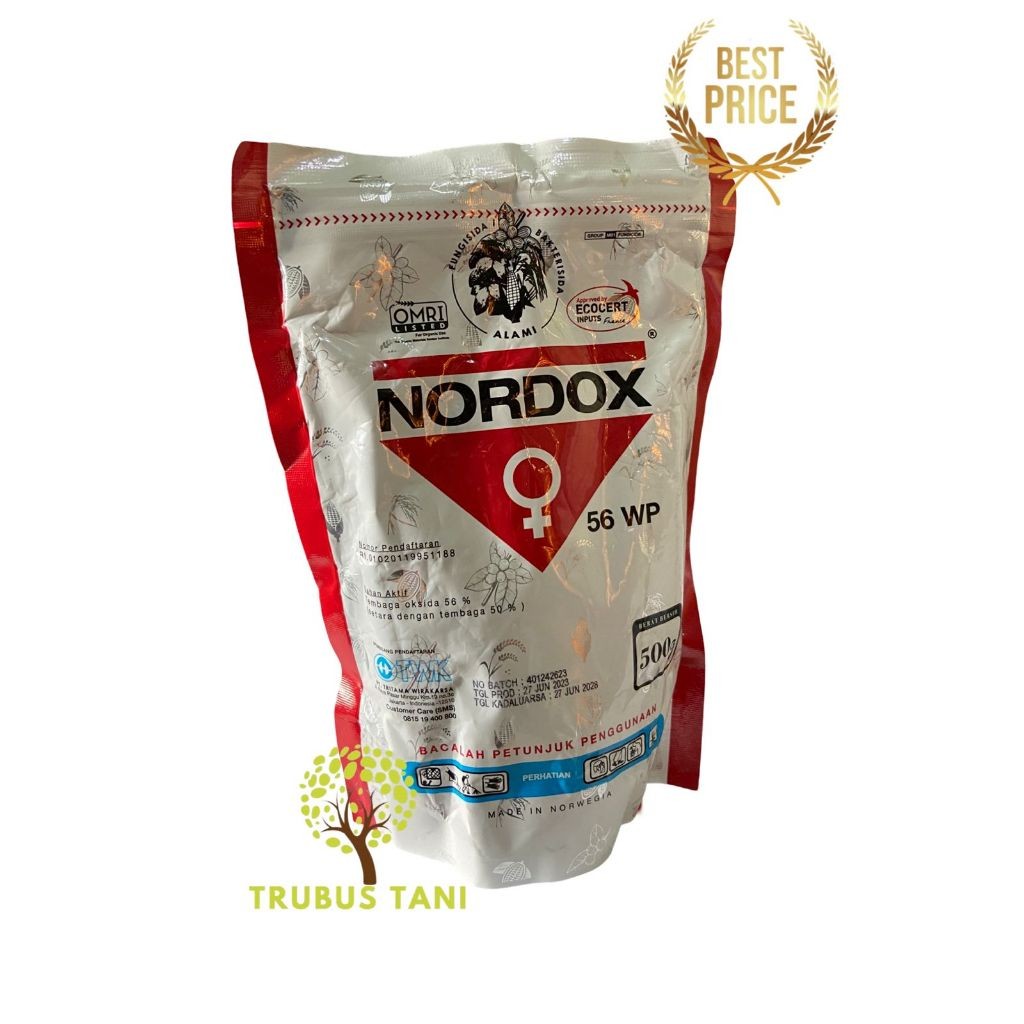 Fungisida Nordox 56 WP 500 gr - Fungisida/Bakterisida Alami