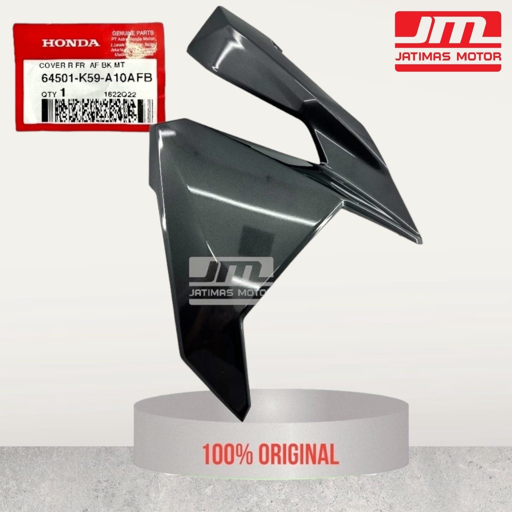 64501-K59-A10AFB Cover Sayap Kanan Vario 125 150 LED 2015 - 2017 Hitam Abu Abu