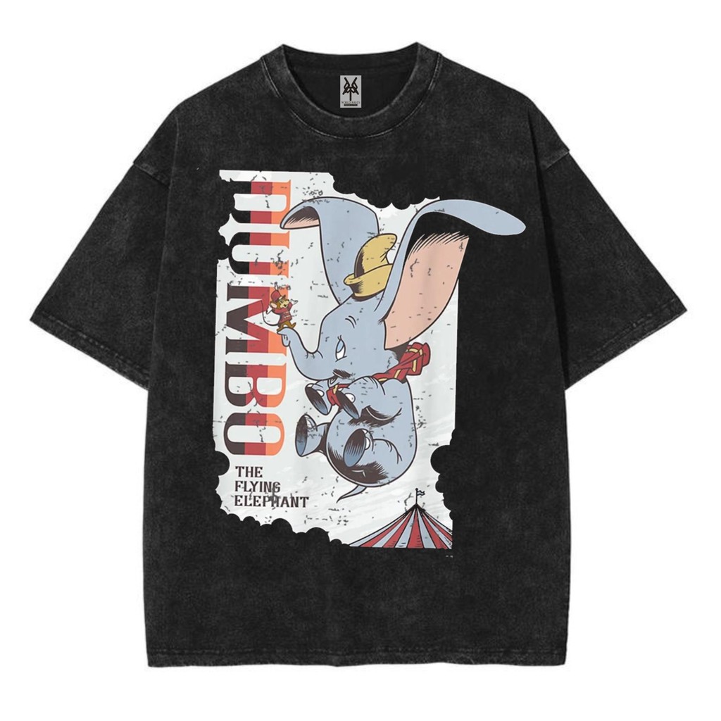 Kaos oversize dumbo disneyland washed washing vintage tee