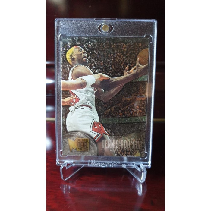 ORIGINAL kartu basket Fleer Metal 95 Dennis Rodman - VERY RARE