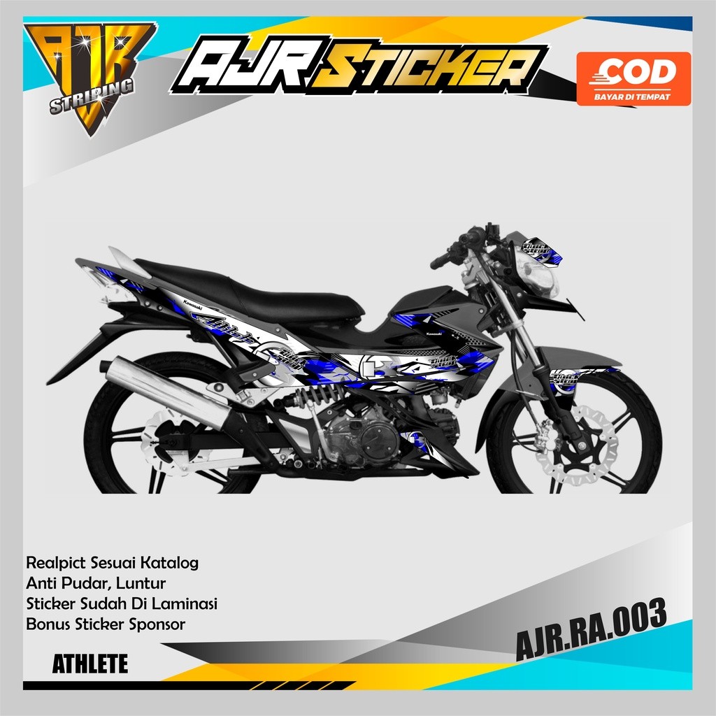 STRIPING/SEMI DECAL KAWASAKI ATHLETE - STRIPING Variasi List KAWASAKI ATHLETE . AJR.RA.03