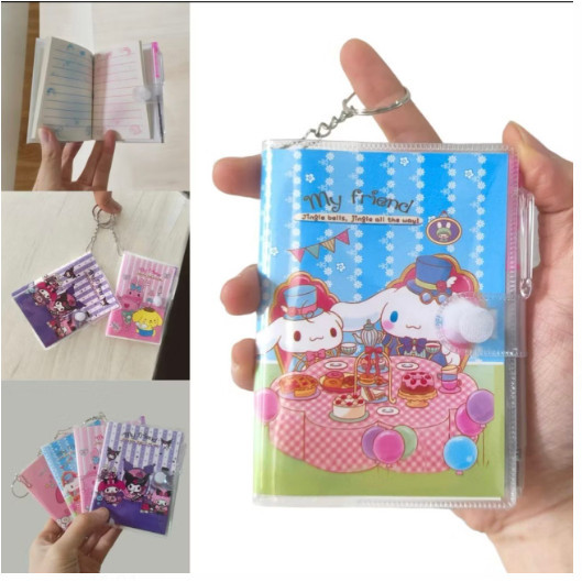 

HFM - Set Buku notebook Pulpen - Gantungan diary sanrio lucu