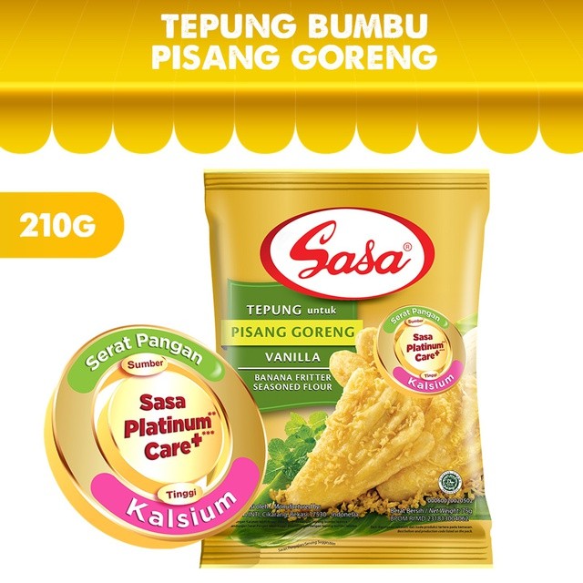 

Sasa Tepung Bumbu Pisang Goreng Vanilla 210 gr