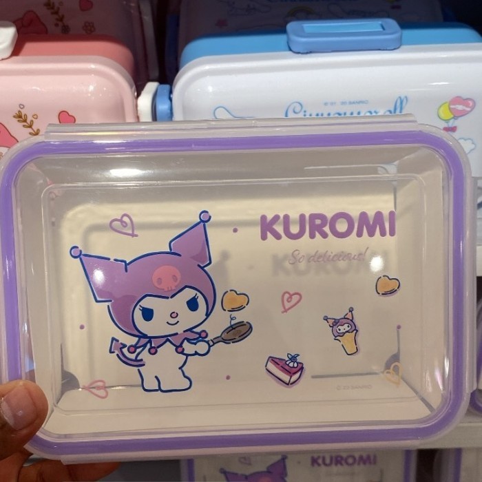 miniso Sanrio kuromi Bento box kotak makan lunch box