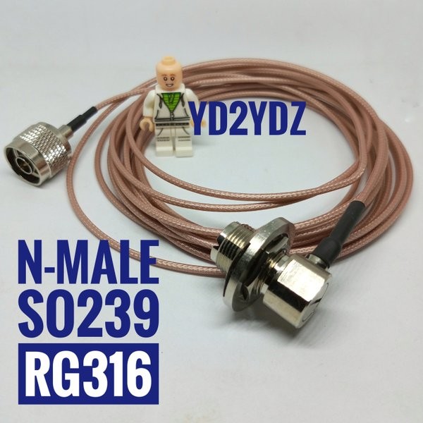 kabel antenna radio rig mobil teflon antena low loss coaxial n male to so239 nm uhf female yaesu rg3