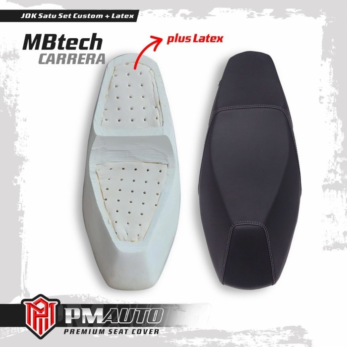 Jok Motor + Latex + Carera VarioLed,Vario Kzr Dll Fulset Mbtech Carera - VARIO KARBU, TANPA LATEX