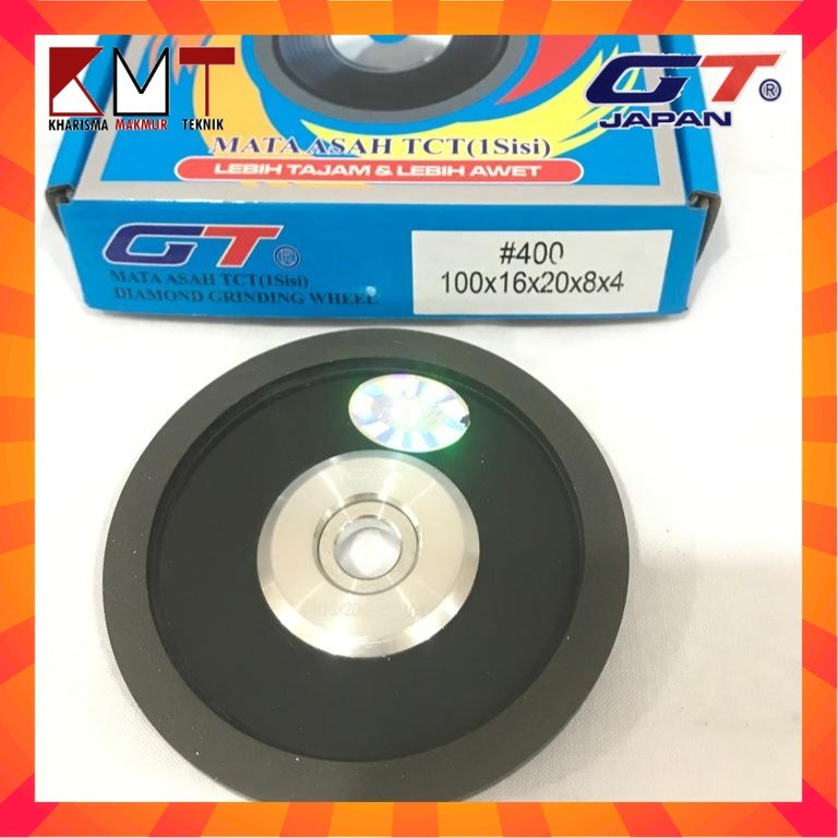 MATA ASAH / DIAMOND ASAH/ DIAMOND GRINDING WHEEL 1 SISI 4" #400 GT JAPAN