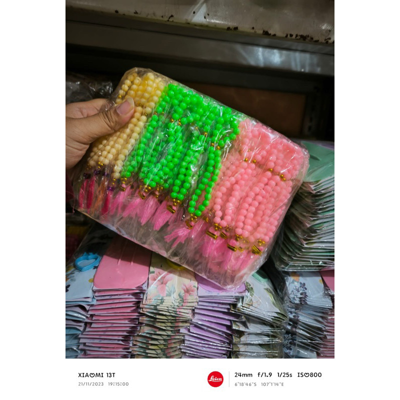 Tasbih Dop Kecil (6mm) Kemas Plastik