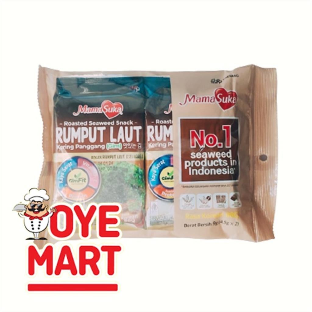 

MAMASUKA RUMPUT LAUT RASA SAPI PANGGANG KOREA 4,5G X 2 / NORI BARBEQUE