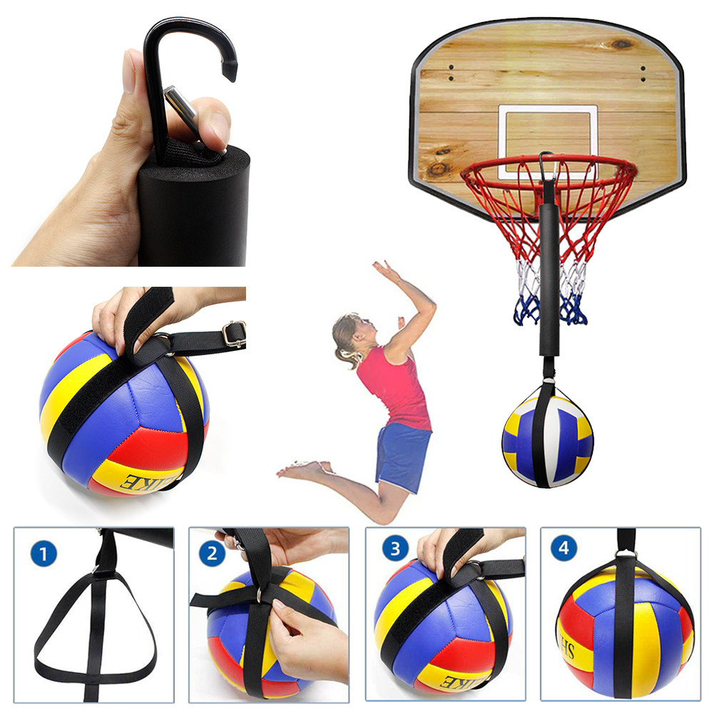 Volleyball Spike Trainer Volleyball Spiking Training Aid Multipurpose Volleyball Ball Holder Nylon W