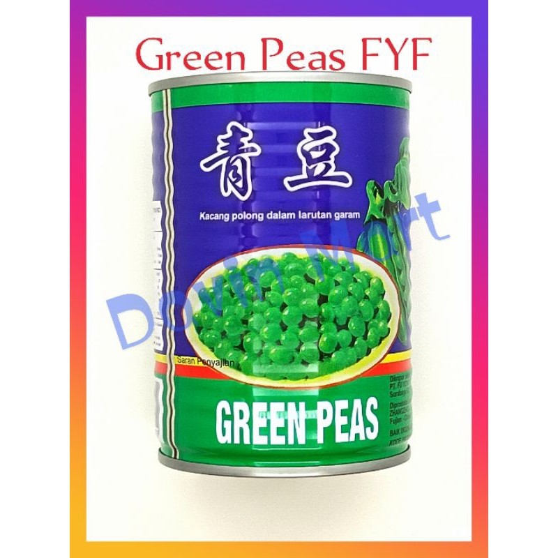 

Kacang Polong Green Peas Kaleng FYF 397gram