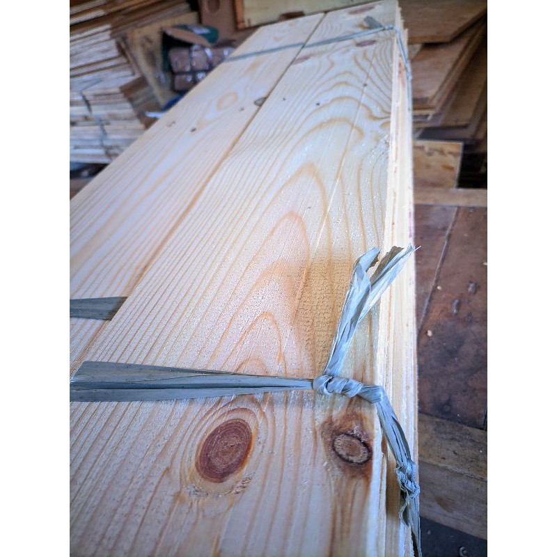 Kayu papan Pinus kayu Jati Belanda ex Palet Serut Bahan Furniture Dekorasi Murah Ukuran Pjg (70-80cm