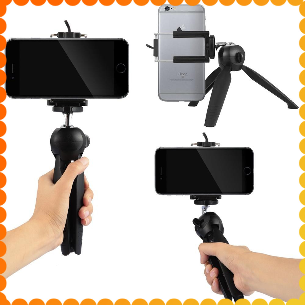Tripod Meja traveling vlog dilengkapi U holder untuk HP - TRIPOD YUNTENG MINI YT-228 FREE HOLDER U