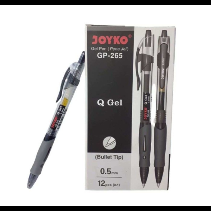 

[Terbaru] pulpen gel joyko perlusin - Hitam