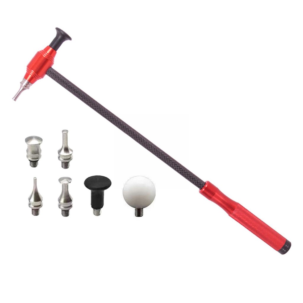 Car Paintless Dent Repair Tools Adjustable Length Carbon Tools Alloy Car Accessories Hammer Pdr Fibe