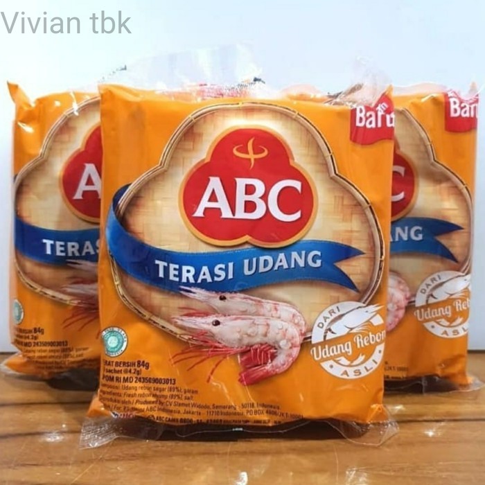 

vv Terasi Udang Rebon ABC 20 sachet 4.2gr Best Seller