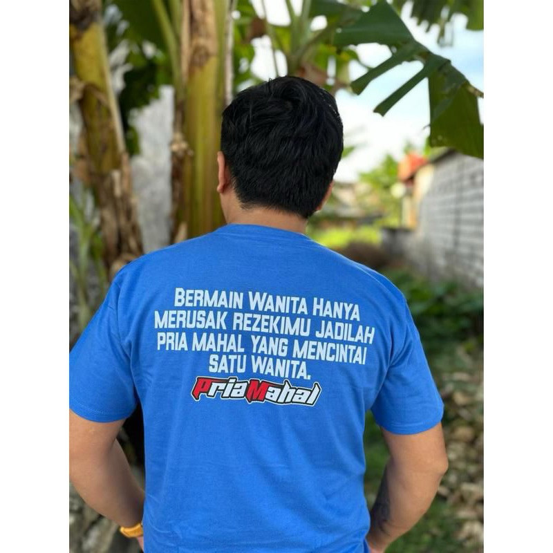 Kaos Pria Mahal / Baju T-shirt Distro Bermain Wanita Hanya Merusak Hanya Rezekimu Jadilah Pria Mahal