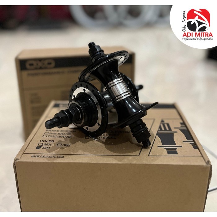 OXO HB-432 BMX Hub 36H Bearing Hub Freehub Sepeda BMX
