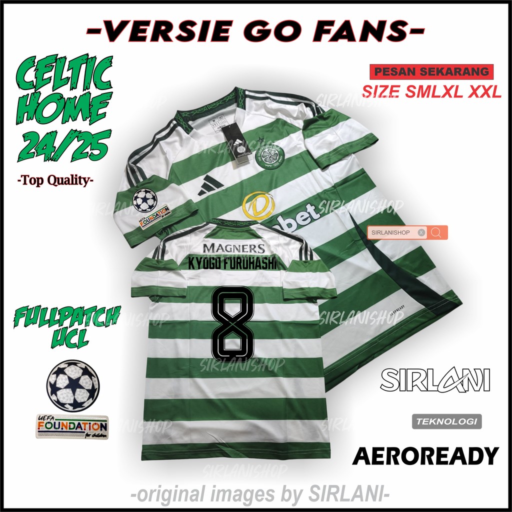 JERSEY TERBARU CELTIC HOME 2024 2025 GLASGOW CELTIC HOME NEW 24 25