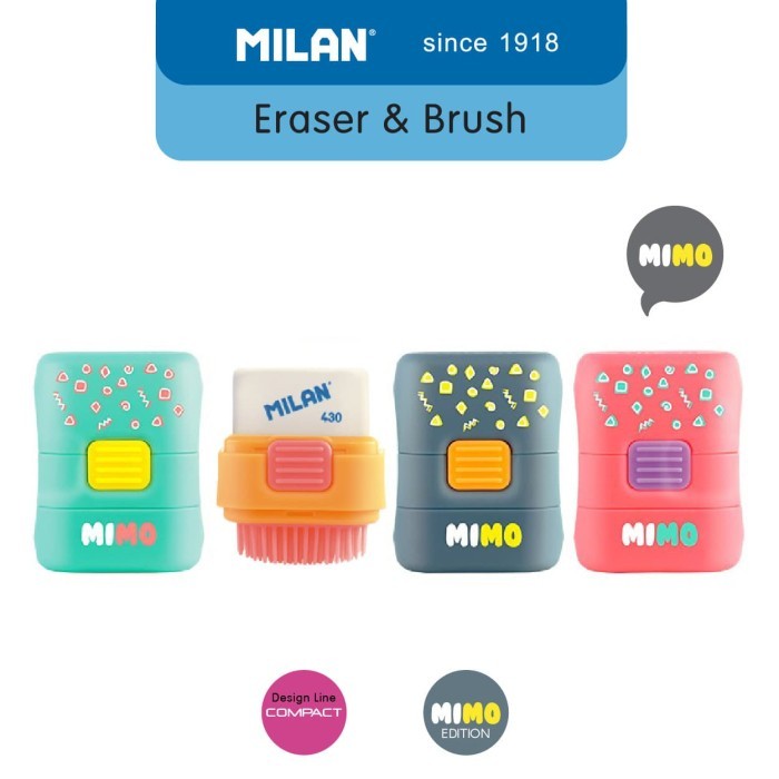 

[BMS Tangerang] Milan Eraser & Brush Compact Mimo (1 Pcs) 49011MI