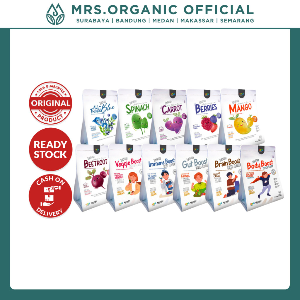 

Topping Bubuk Makanan Minuman Mavella Superfoods Powder Fitonutrien All Varian Tinggi Nutrisi untuk Tubuh - Nutrisi Vitamin & Mineral Essential untuk Pola Makan