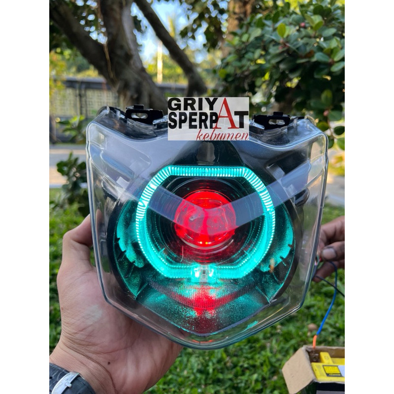 REFLEKTOR LAMPU DEPAN HONDA BEAT KARBU BEAT LAMA BILED LED