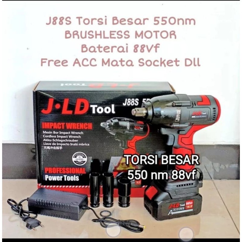 impact wrench jld j88s 550nm torsi besar / impact 88f buka baut mobil