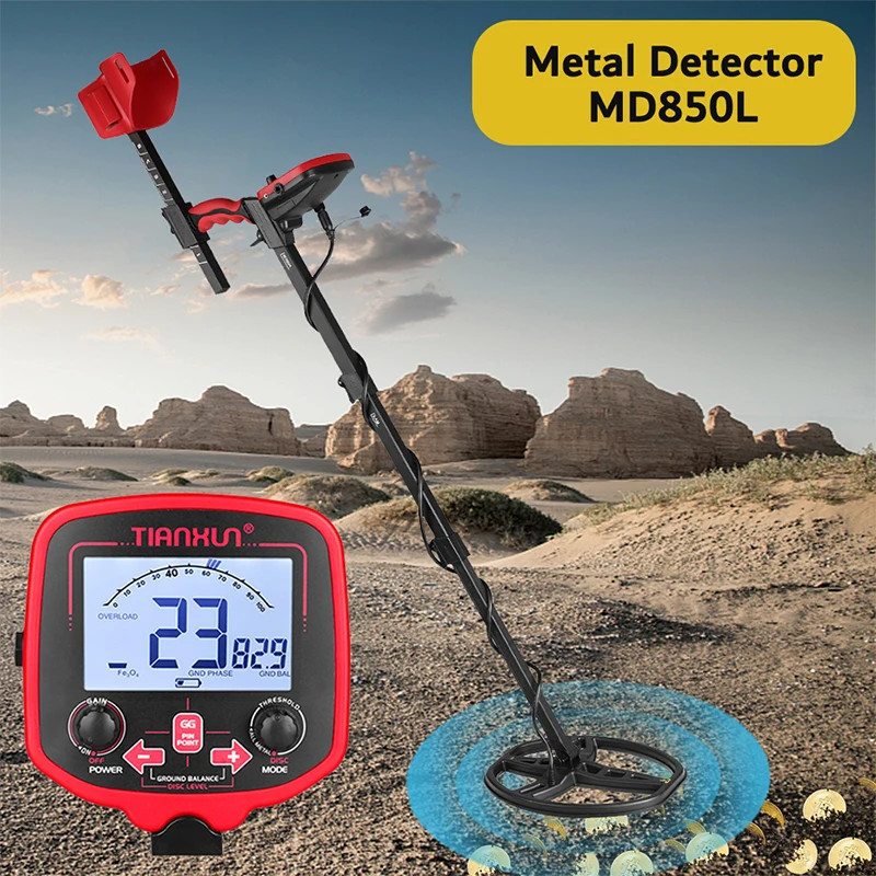 Metal Detector TX-850L Gold Metal Detector High Performance Underground Metal Detector Finder Treasu