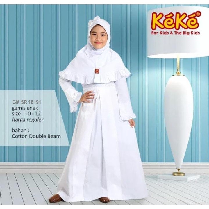 KEKE GAMIS ANAK GM SR 18191 PUTIH