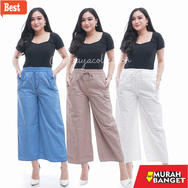 celana kulot wanita terbaru PAKET USAHA CELANA KULOT JEANS 100RB DAPAT 3PCS TERBARU