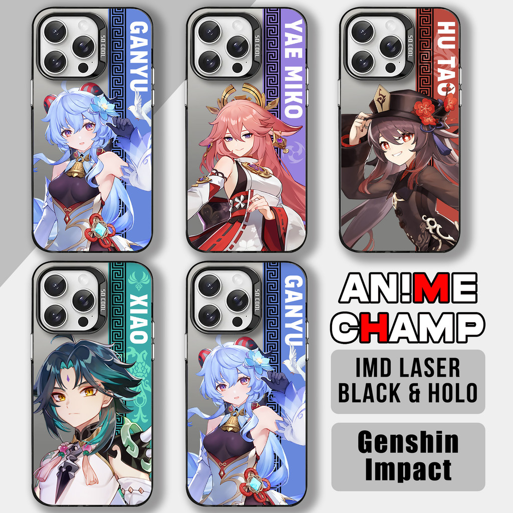 Premium Matte Case IMD Poco X6 X5 X3 M3 F4 X6PRO X5PRO AC307 Genshin Impact Hardcase Hologram