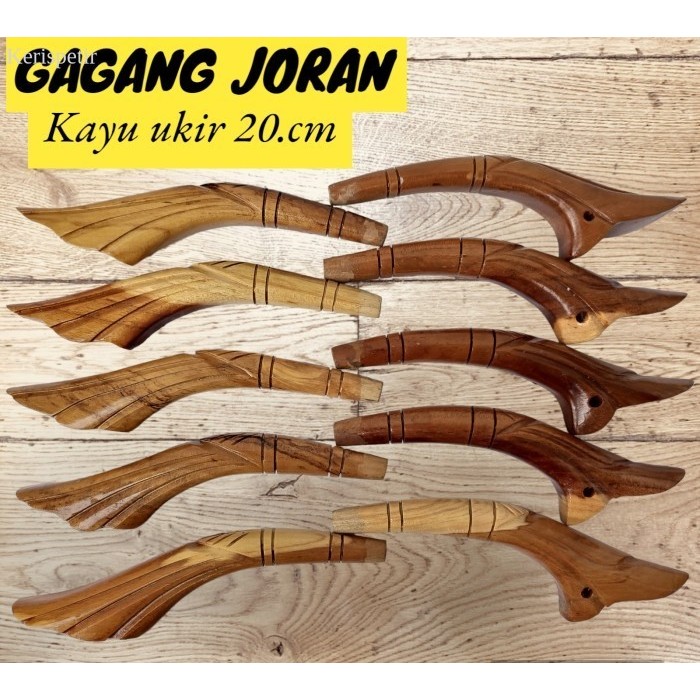

GAGANG JORAN KAYU UKIR ELEGANT 20.CM PAHUL PANCING murah
