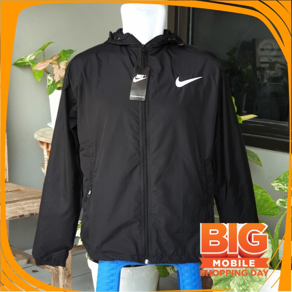 JAKET OUTDOR HAIKING RUNNING JALAN/ jaket parasut olahraga pria nike GRANDE ORI  Jaket parasut Jaket