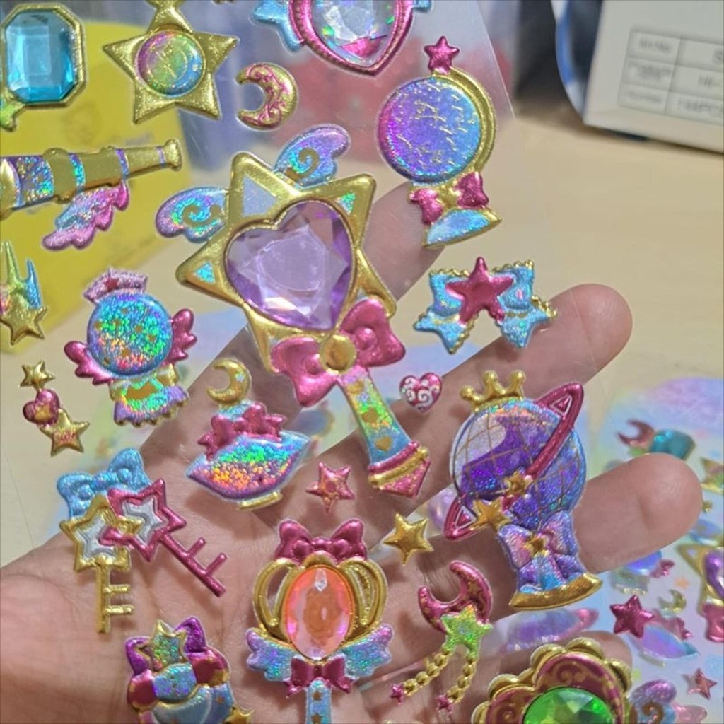 

(Stiker Fairy-LUSIN ) Stiker sticker Timbul 3D anti air fancy lucu anak perempuan untuk dekorasi scrapbook jurnal