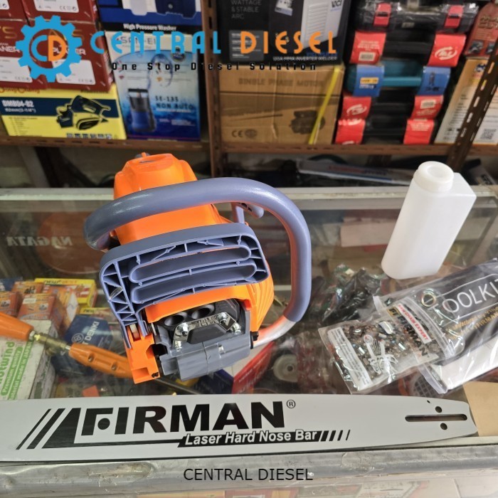 Gergaji kayu/ Chainsaw/ Sinso Firman FC 558 XP 22 inch HN bar baja (chainsaw)