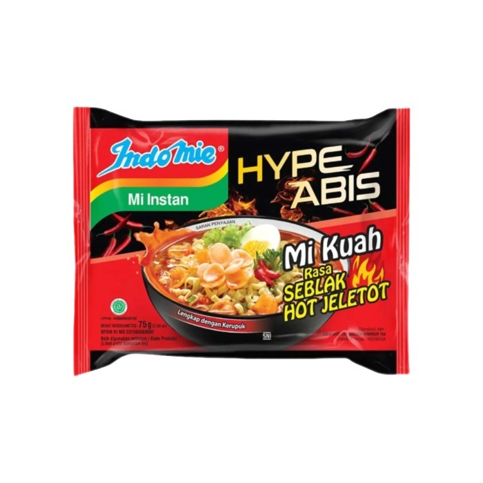 

Indomie Mie Kuah Seblak hot Jeletot