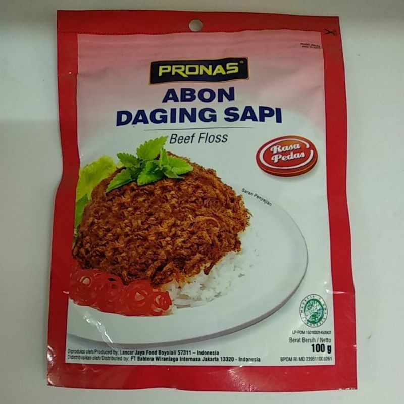 

Pronas Abon Daging Sapi Pedas 100 Gram