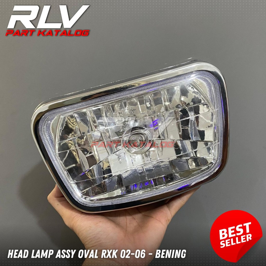 Lampu depan rx king new oval kaca bening
