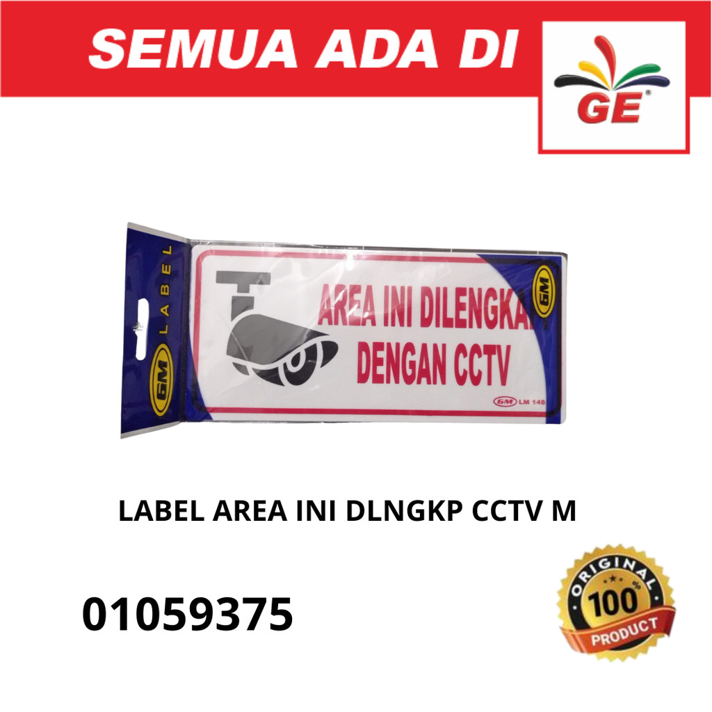 

Tulisan cctv Bahan acrylic Tulisan area di rekam cctv - 01059375