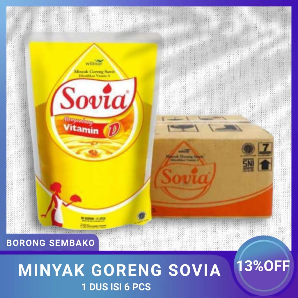 

Minyak Goreng Sovia 2 Liter 1 Dus / Minyak Sovia 2 Liter 1 Dus