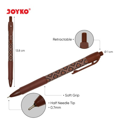 

Ball Pen Bp-184 Pulpen Pena Joyko Culture 0.7 Mm