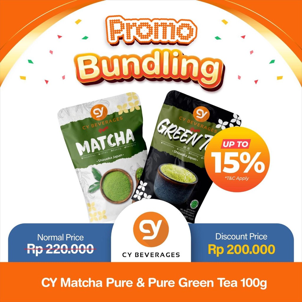 

Promo Bundling CY Matcha Pure X Cy Pure Greentea