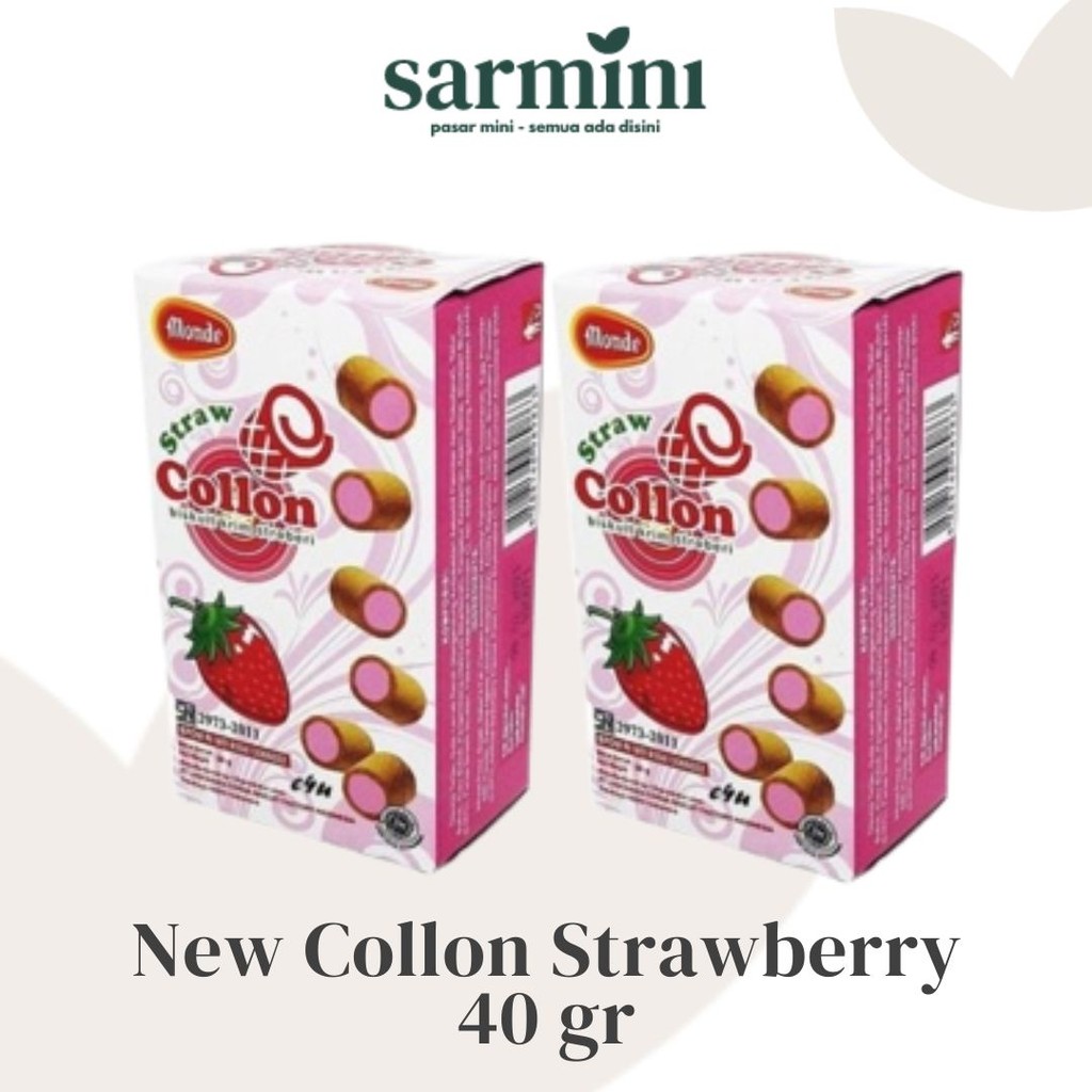 

Monde Collon Biscuit Krim Strawberry 40gr