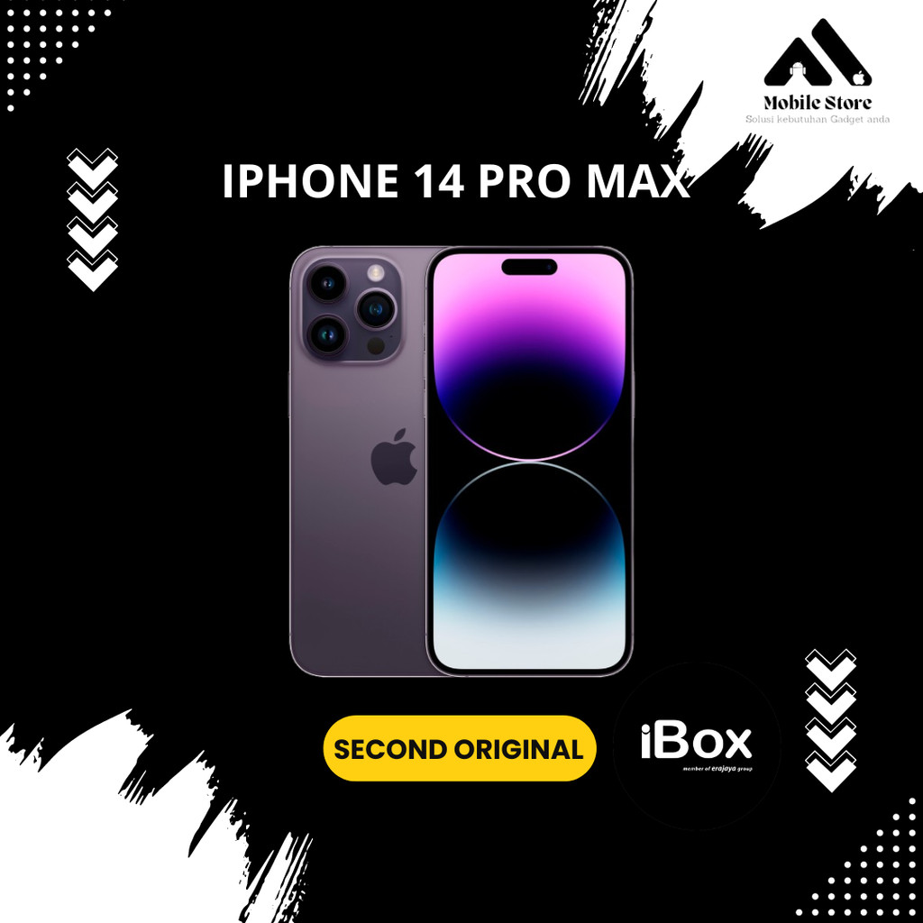 Apple iPhone 14 Pro Max 128GB Deep Purple Second Bekas