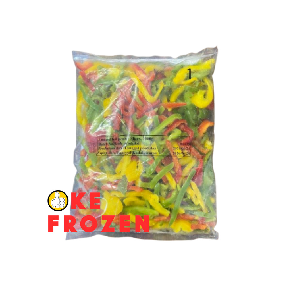 

IMPORT PAPRIKA/BELLPEPPER 3 MIXED SLICE 1KG / SAYURAN BEKU