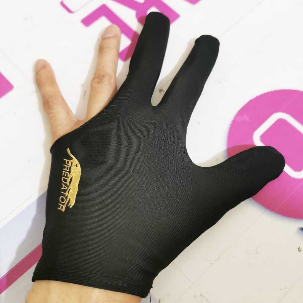 Sarung tangan billiard predator sablon gold billiar biliar glove