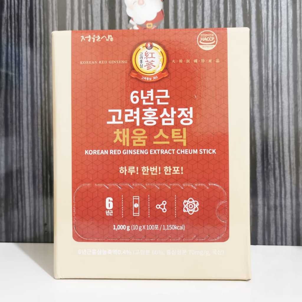 

100pcs Korean red ginseng JUNGWONSAM korea 6 tahun years old merah daily sachet